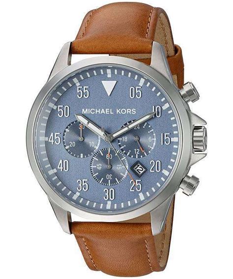 michael kors men's gage silver tone watch mk8490|Michael Kors Men's Watch GAGE, 45mm case Size, .